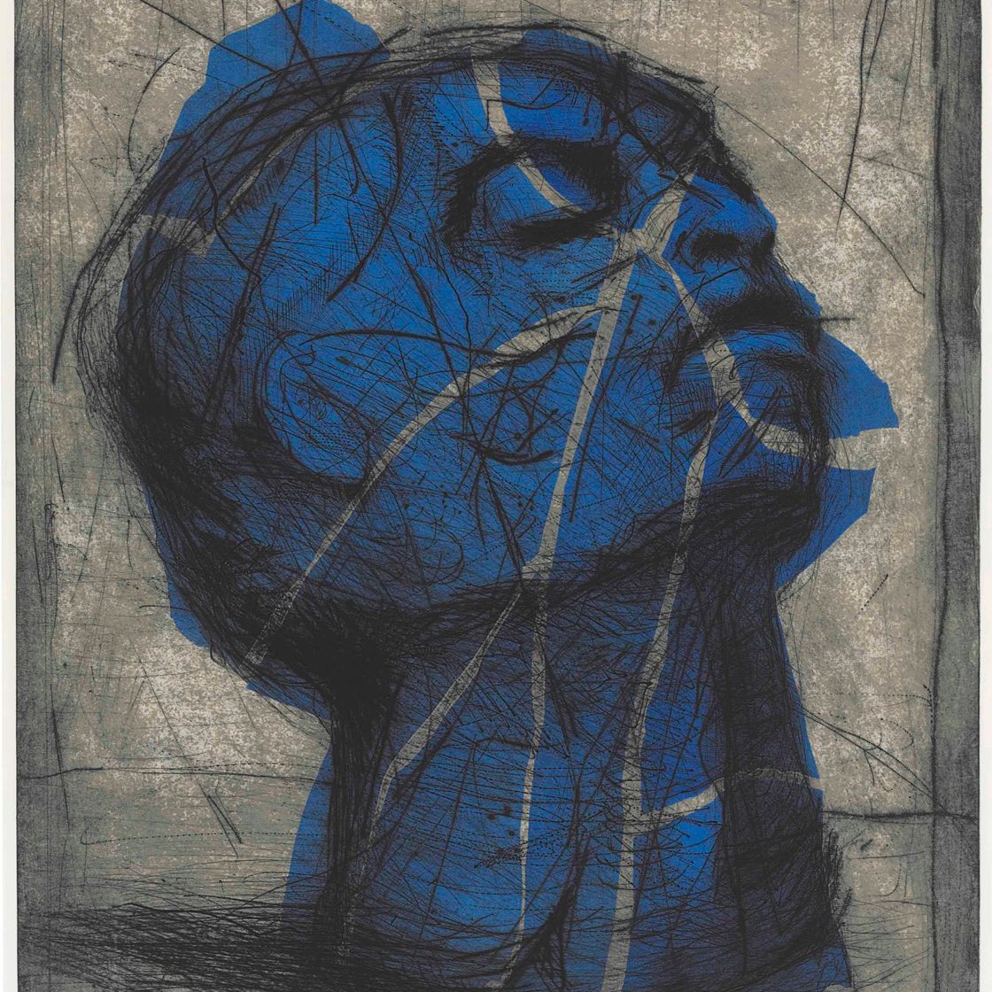 William Kentridge — Голубая голова