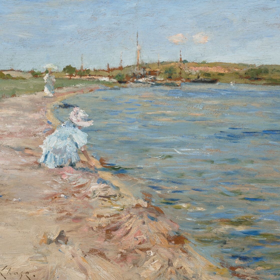 William Merritt Chase — Пляжная сцена (Утро на Каноэ-Плейс), изображение 1