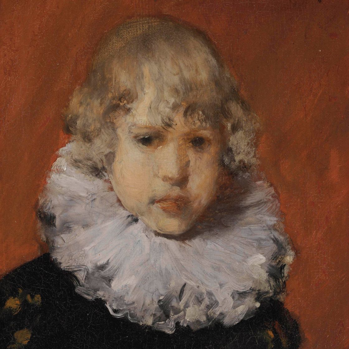 William Merritt Chase — Молодой парень с белым гофрированным воротничком