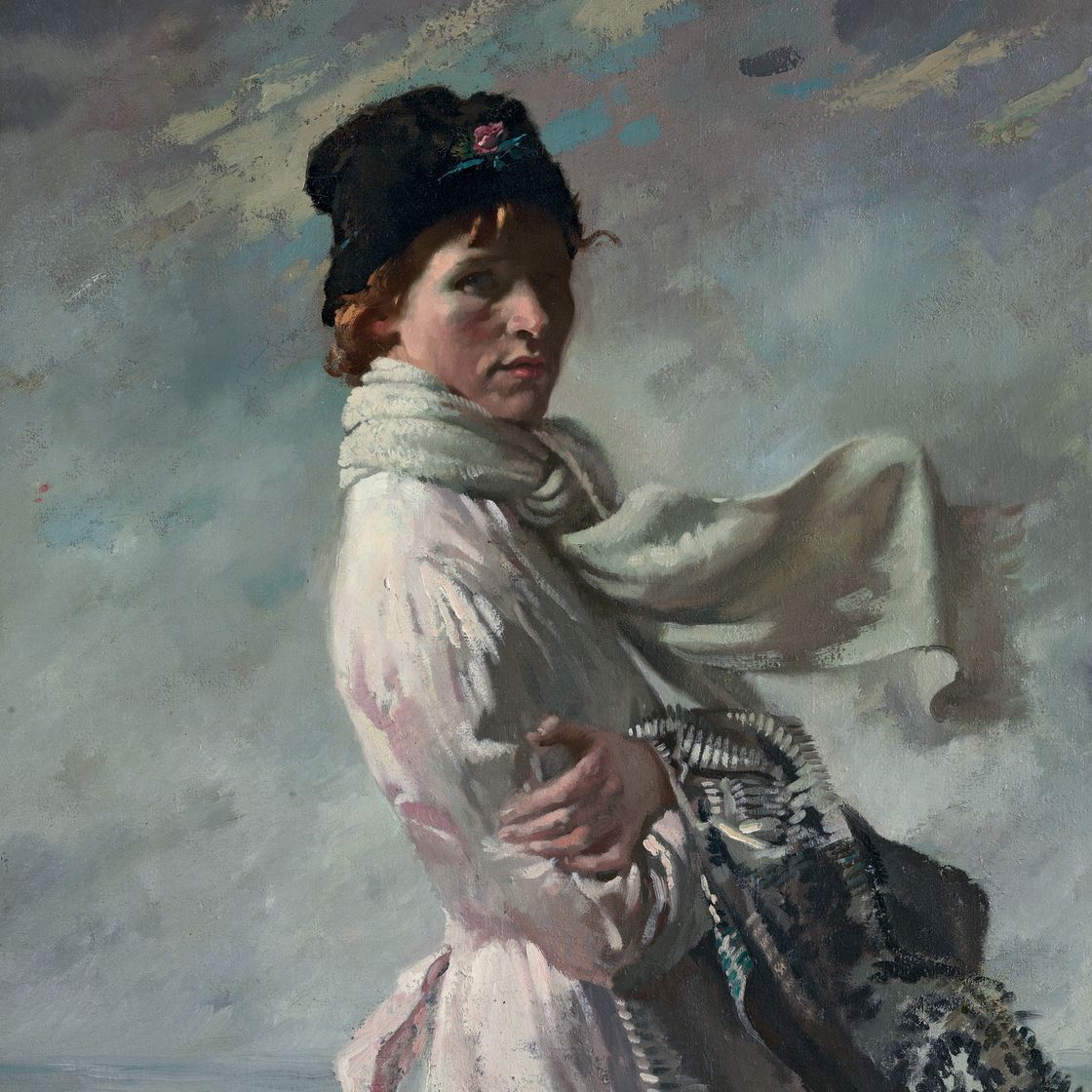 William Orpen — "В Дублинском заливе": Портрет жены художника