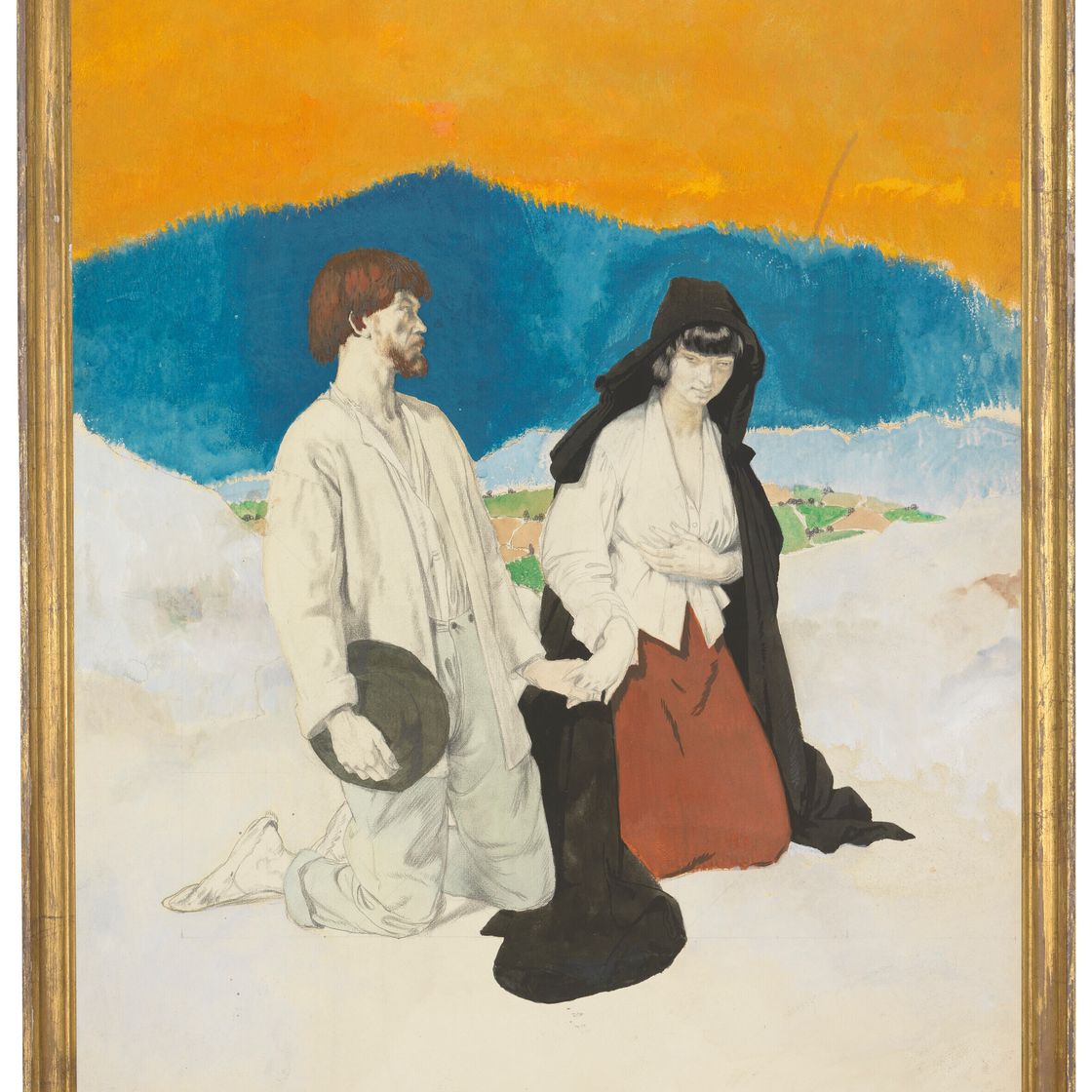 William Orpen — Этюд для "Западной свадьбы", изображение 2