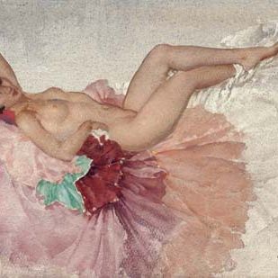 William Russell Flint — Алисия откинулась на спинку стула