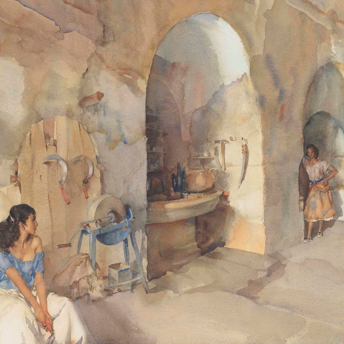 William Russell Flint — Новые серпы в Лангедоке, южная Франция