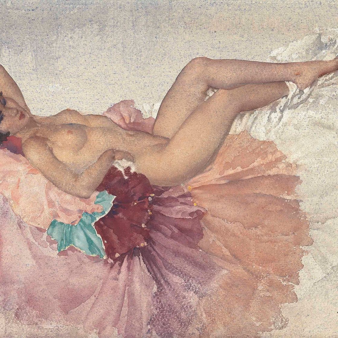 William Russell Flint — Алисия откинулась на спинку стула