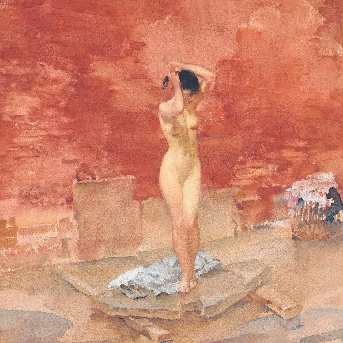 William Russell Flint — Фон из красного кирпича