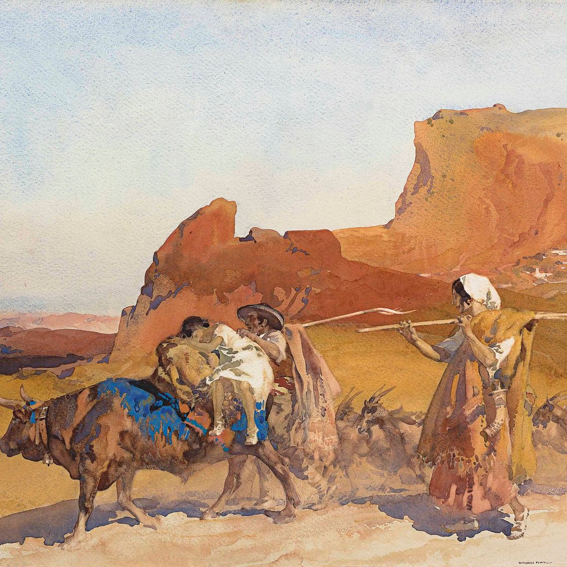 William Russell Flint — "Ла Хиджа Муй Амада: Горячо любимая дочь"