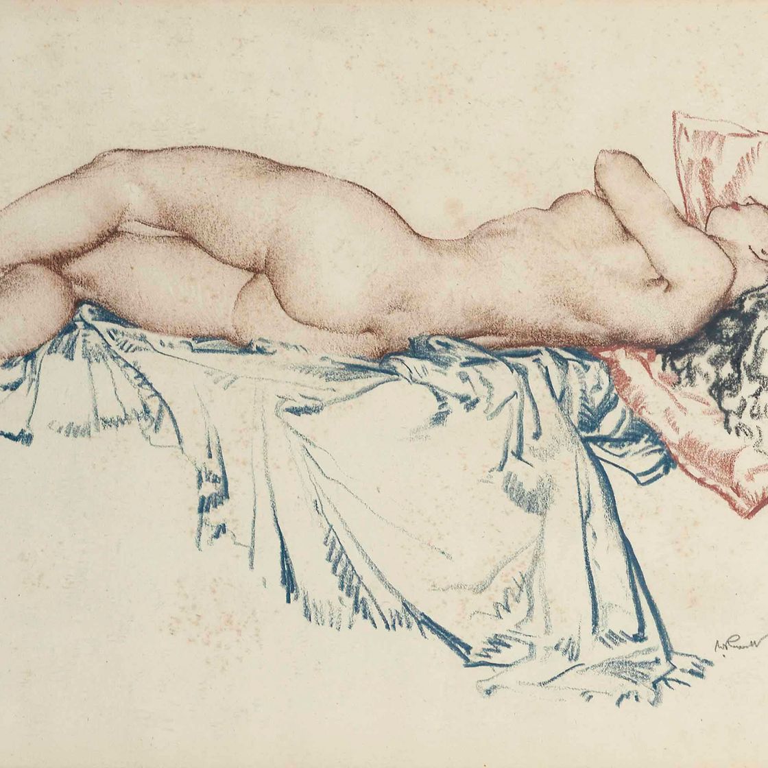 William Russell Flint — Электра откидывается назад