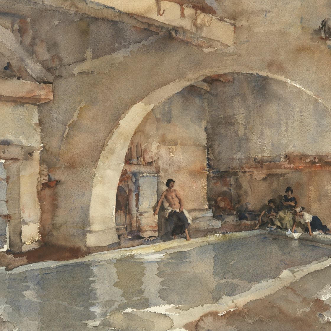 William Russell Flint — Прекрасная позерка, Нерак