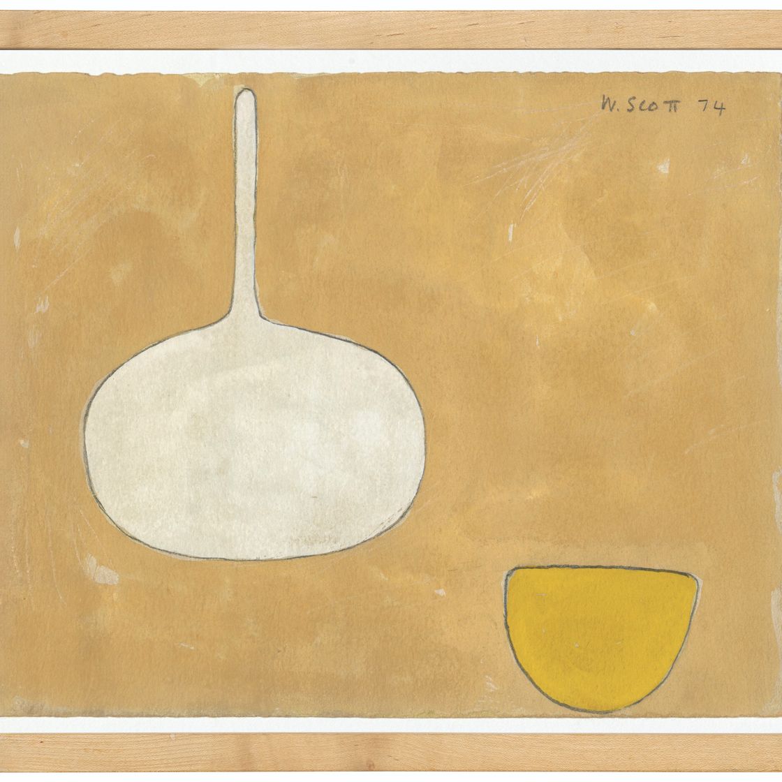 William Scott — Натюрморт на бледную тему VI/L, изображение 2