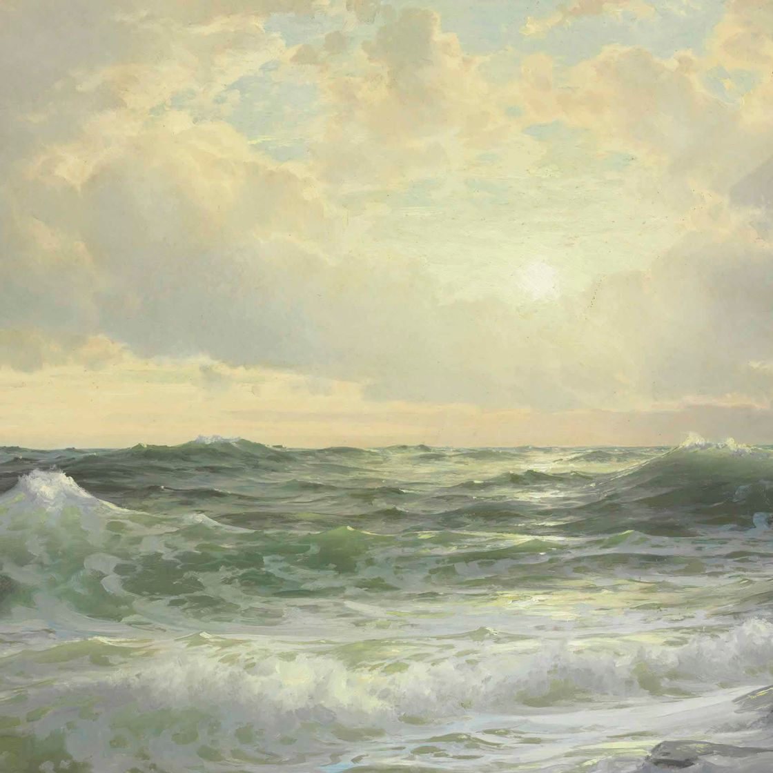 William Trost Richards — Закат на мысе Энн, Массачусетс
