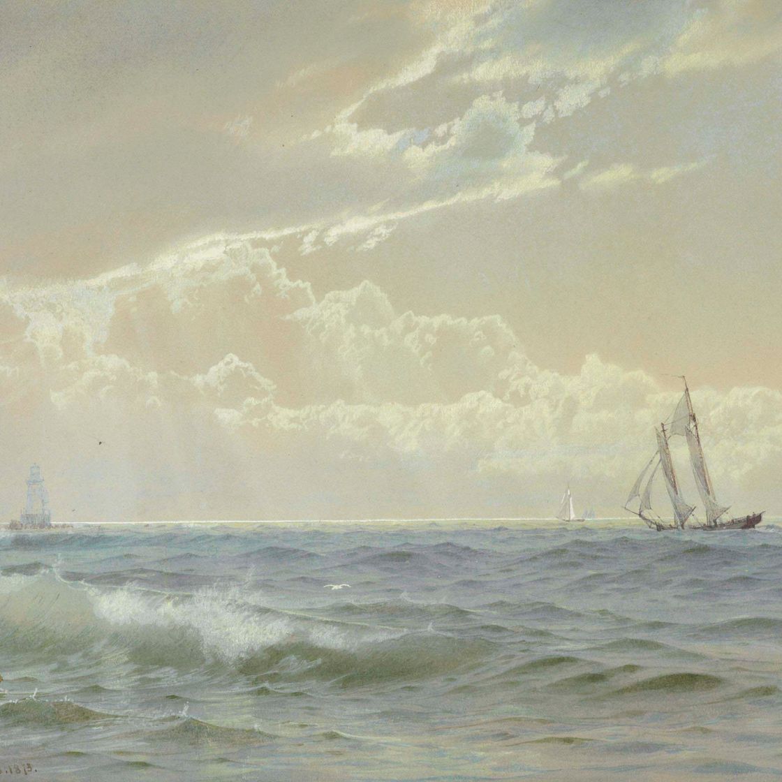 William Trost Richards — Прибрежная сцена с парусниками