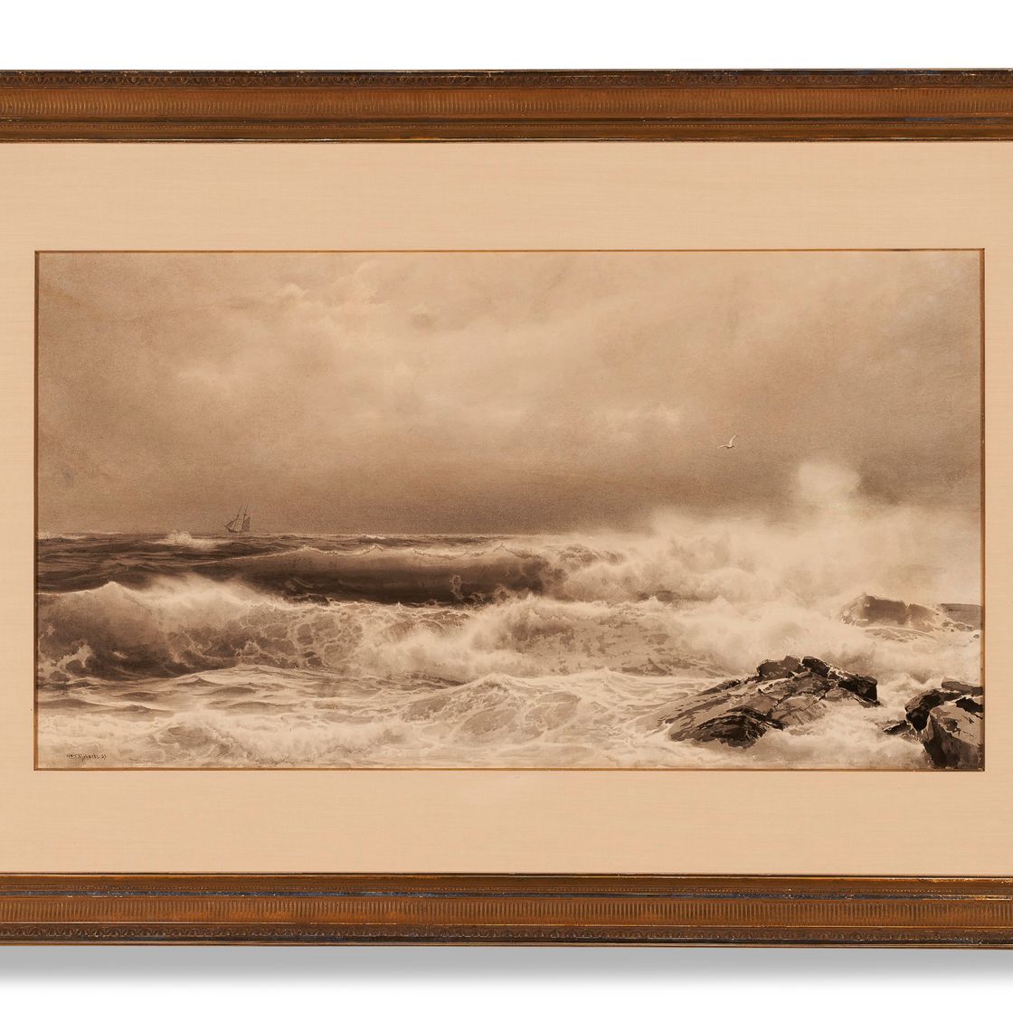 William Trost Richards — Шторм