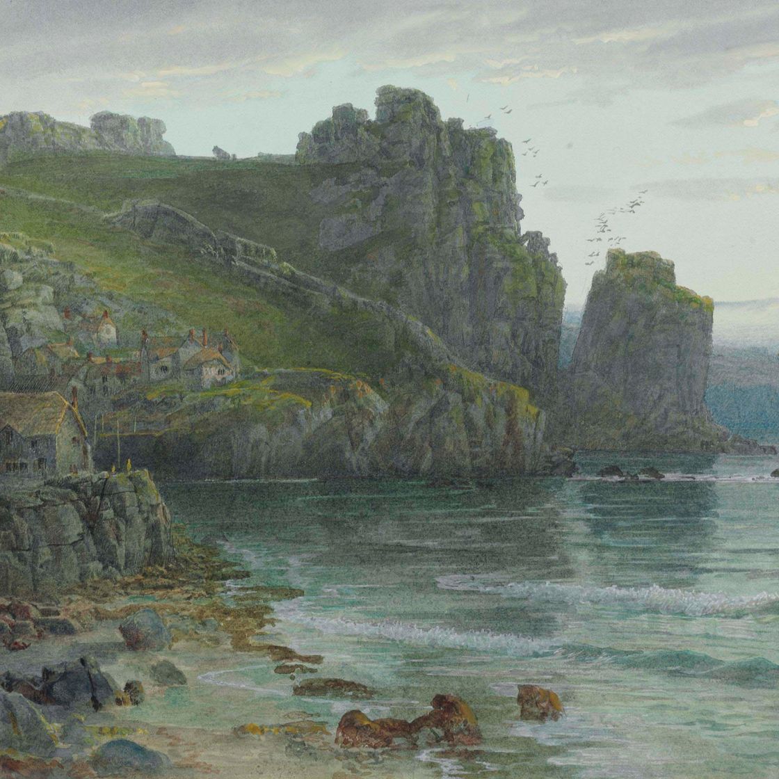 William Trost Richards — Корнуоллская рыбацкая деревушка