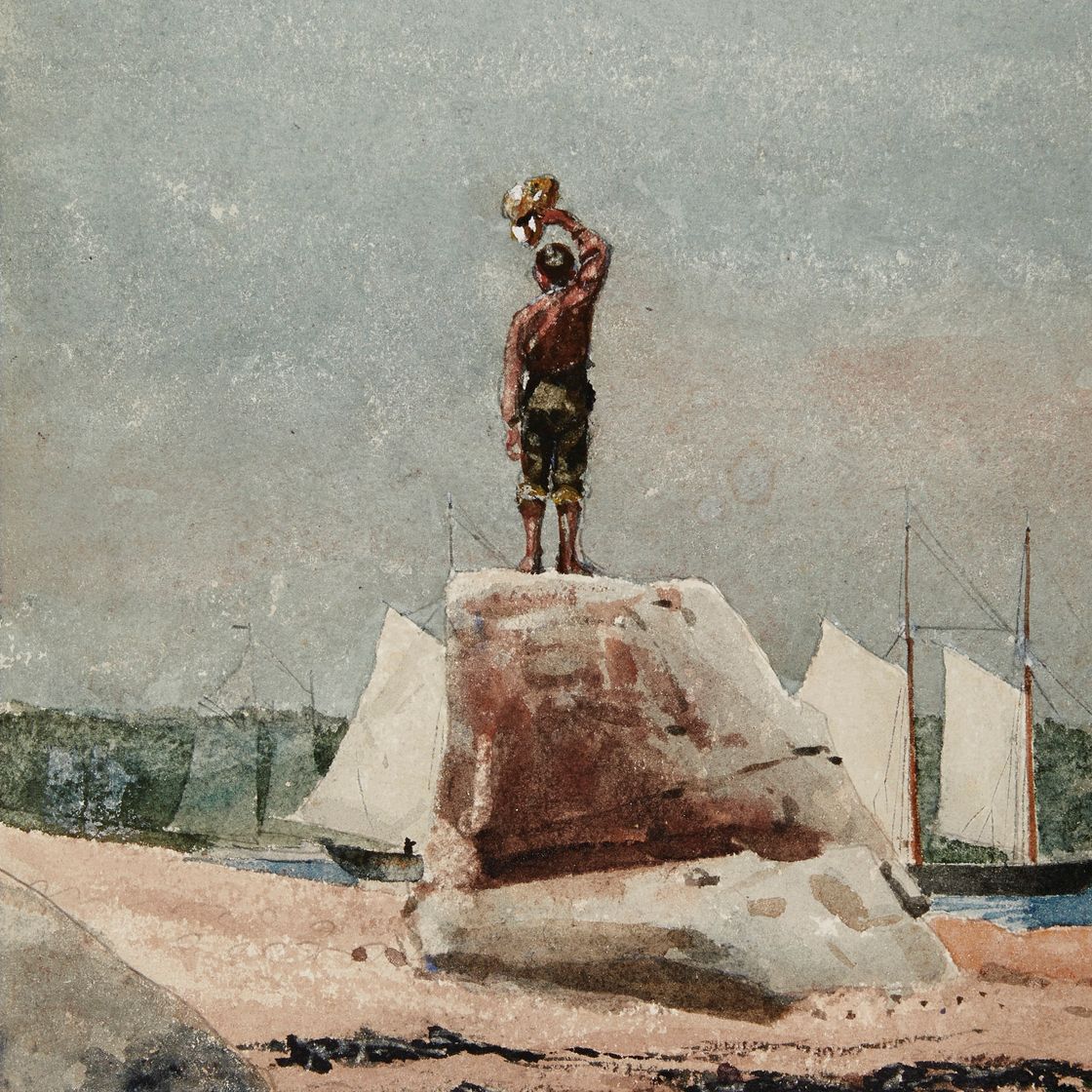 Winslow Homer — Мальчик, окликающий шхуны