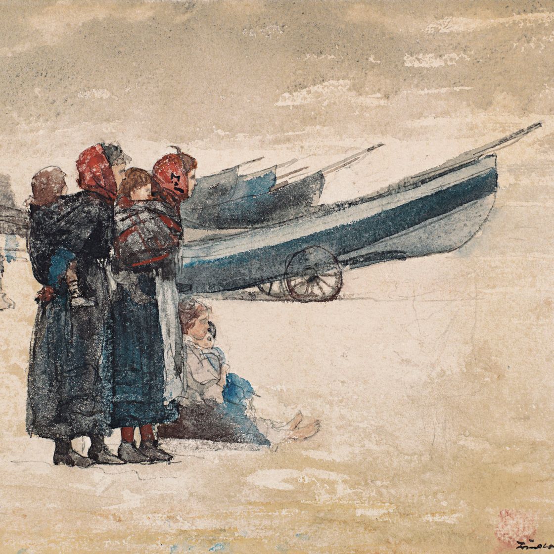 Winslow Homer — На пляже, Тайнмут