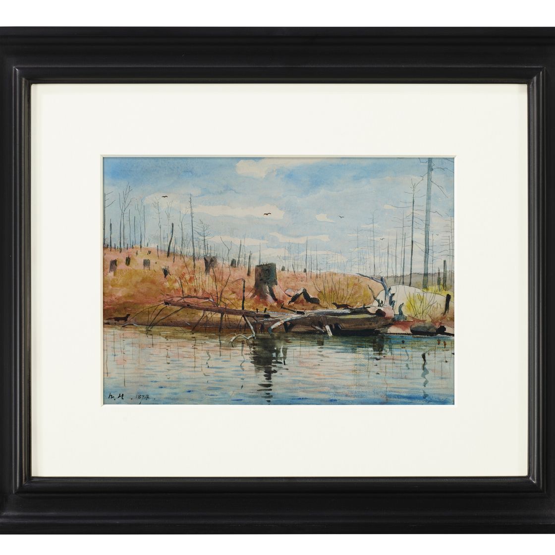 Winslow Homer — Поваленное дерево с норками, изображение 3