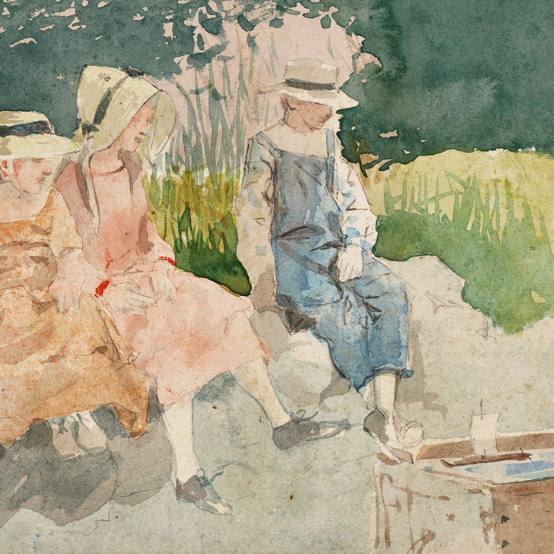 Winslow Homer — Парусные лодки в поилочном желобе, изображение 1