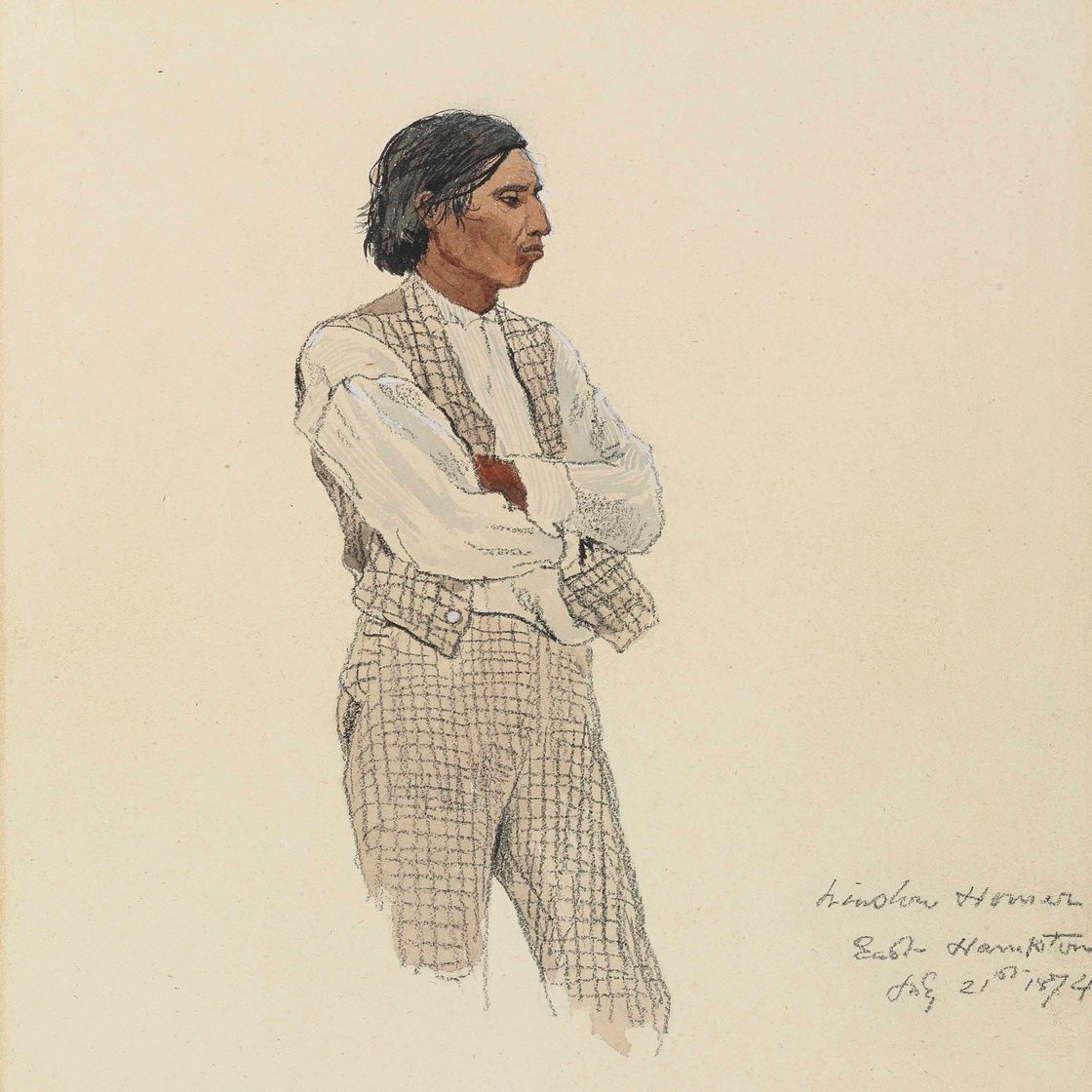 Winslow Homer — Дэвид Фароа, последний из Монтауков