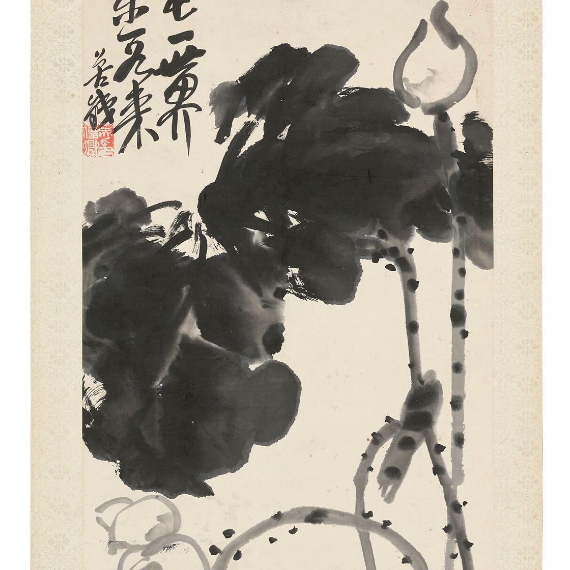 Wu Changshuo — Чернильный лотос, изображение 2