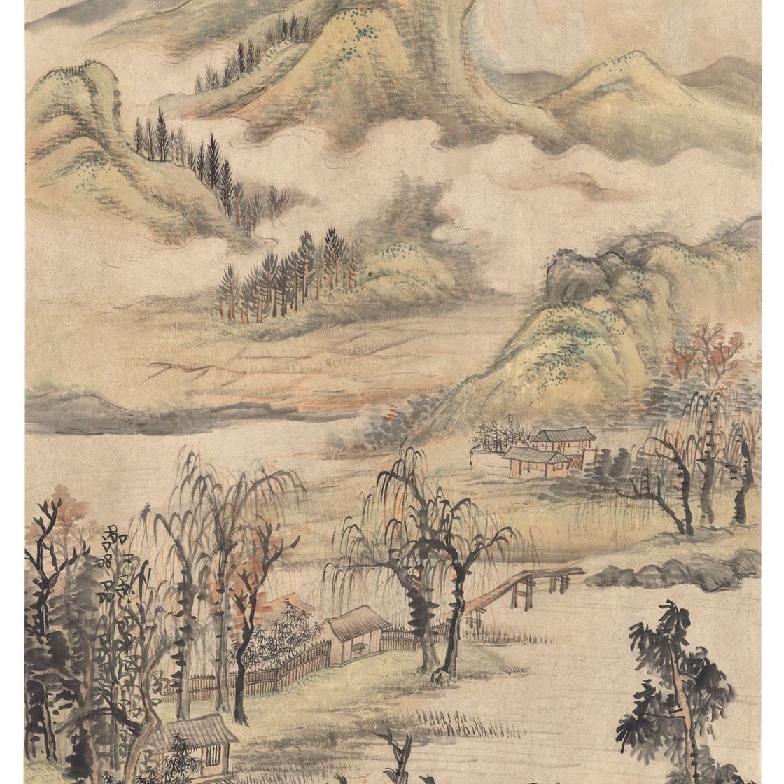 Wu Changshuo — Осенний пейзаж