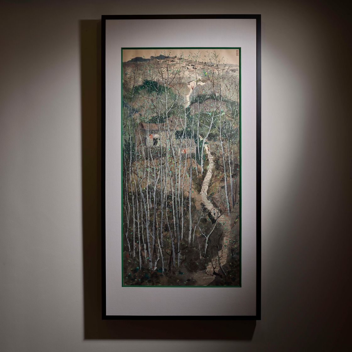 Wu Guanzhong — Город на холме, изображение 2