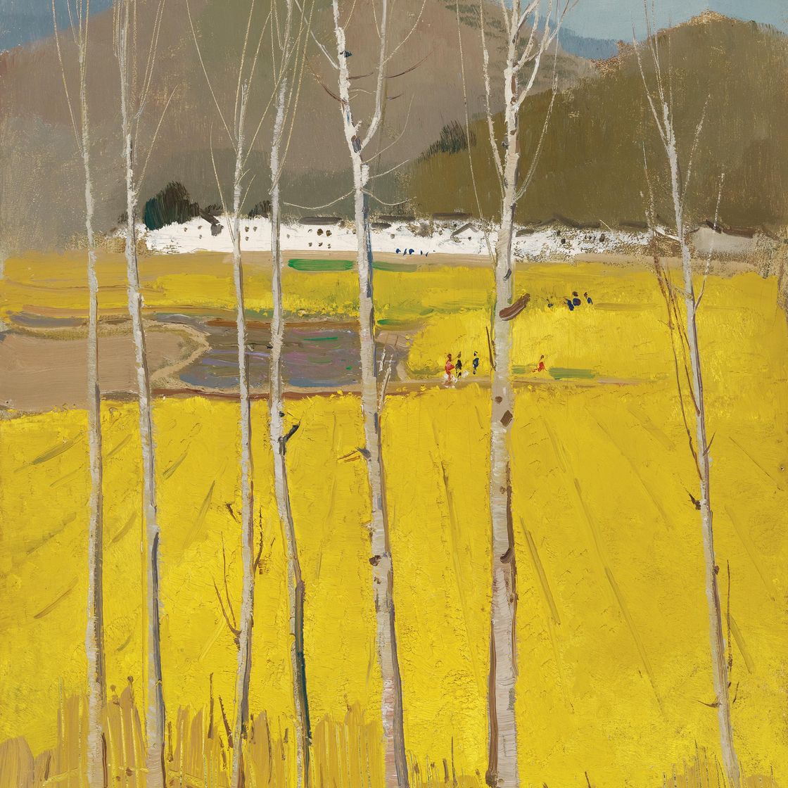 Wu Guanzhong — Золотое поле