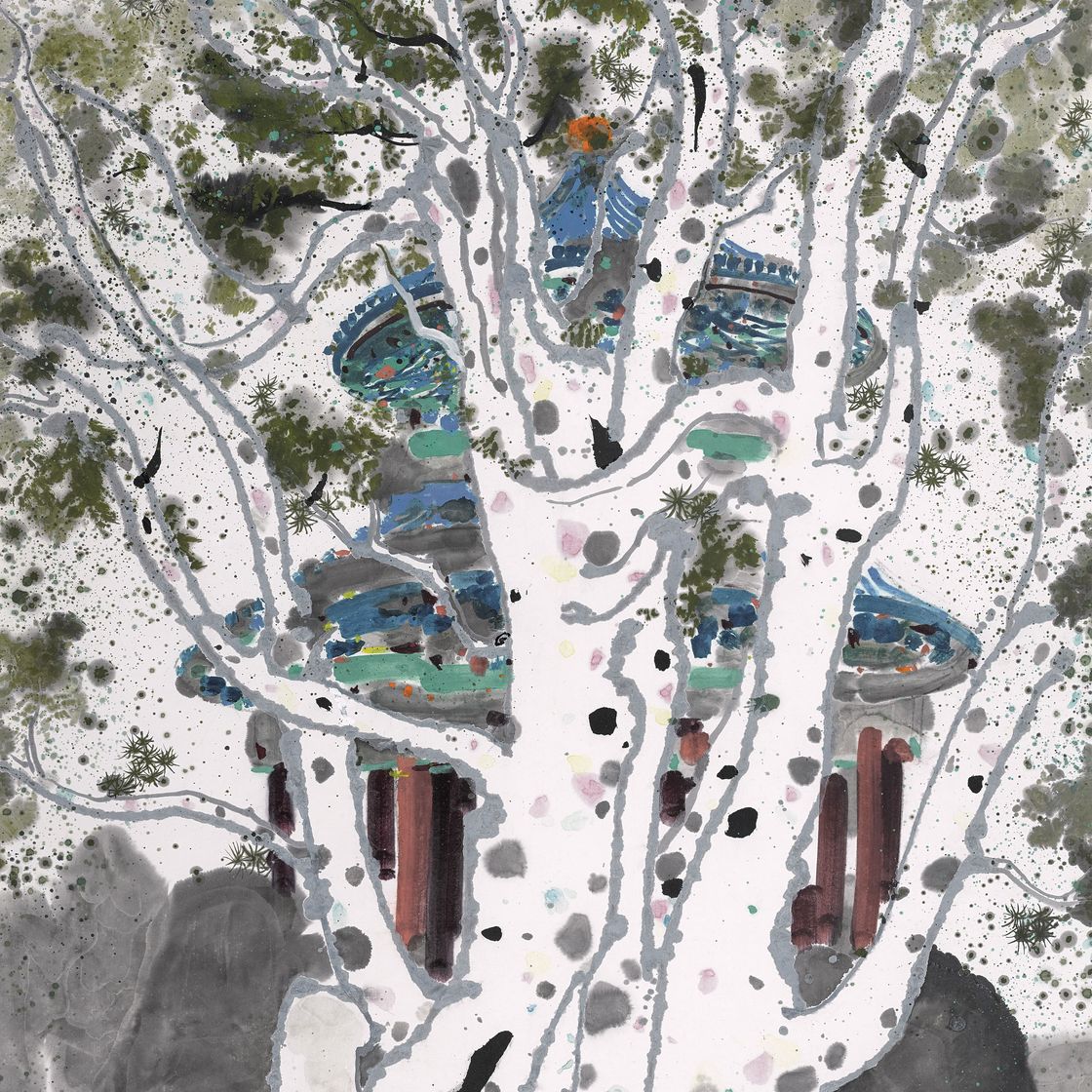 Wu Guanzhong — Сосна с кружевной корой
