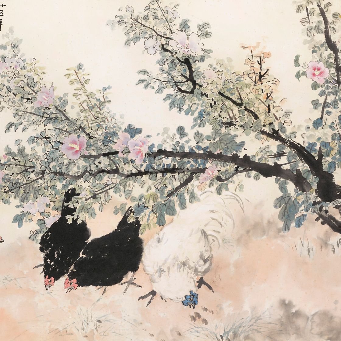 Xu Beihong — Цыплята, изображение 1