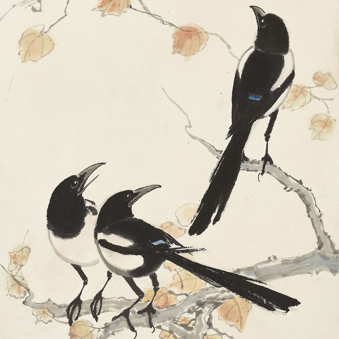 Xu Beihong — Четыре счастья, изображение 2