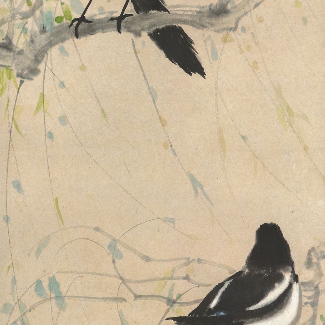 Xu Beihong — Две сороки