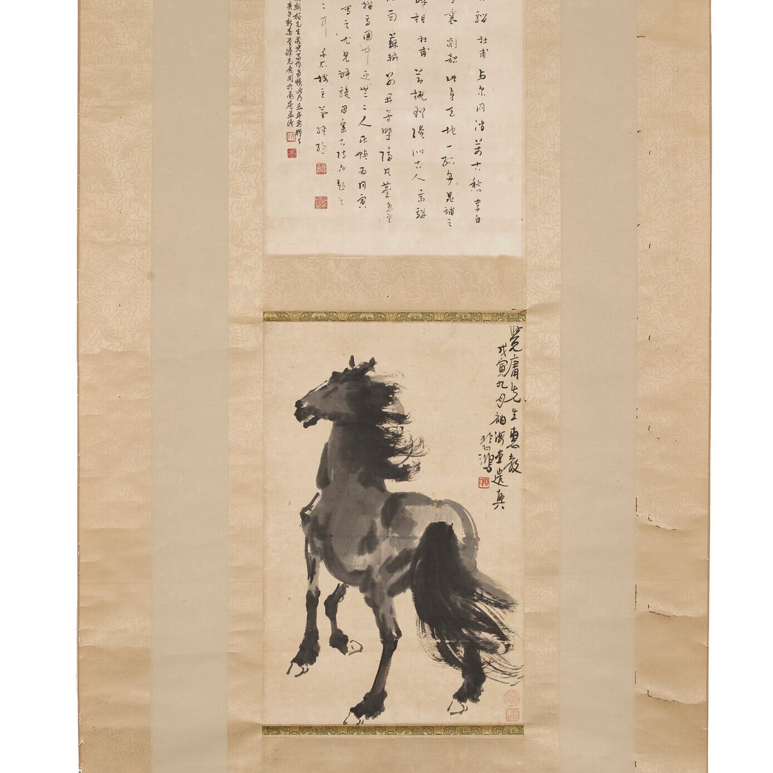 Xu Beihong — Стоящая лошадь, изображение 2