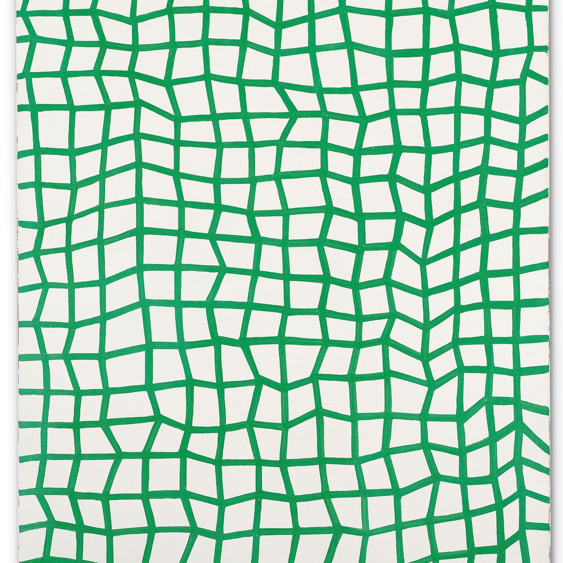 Yayoi Kusama — Бесконечные сети (зеленый № 53)