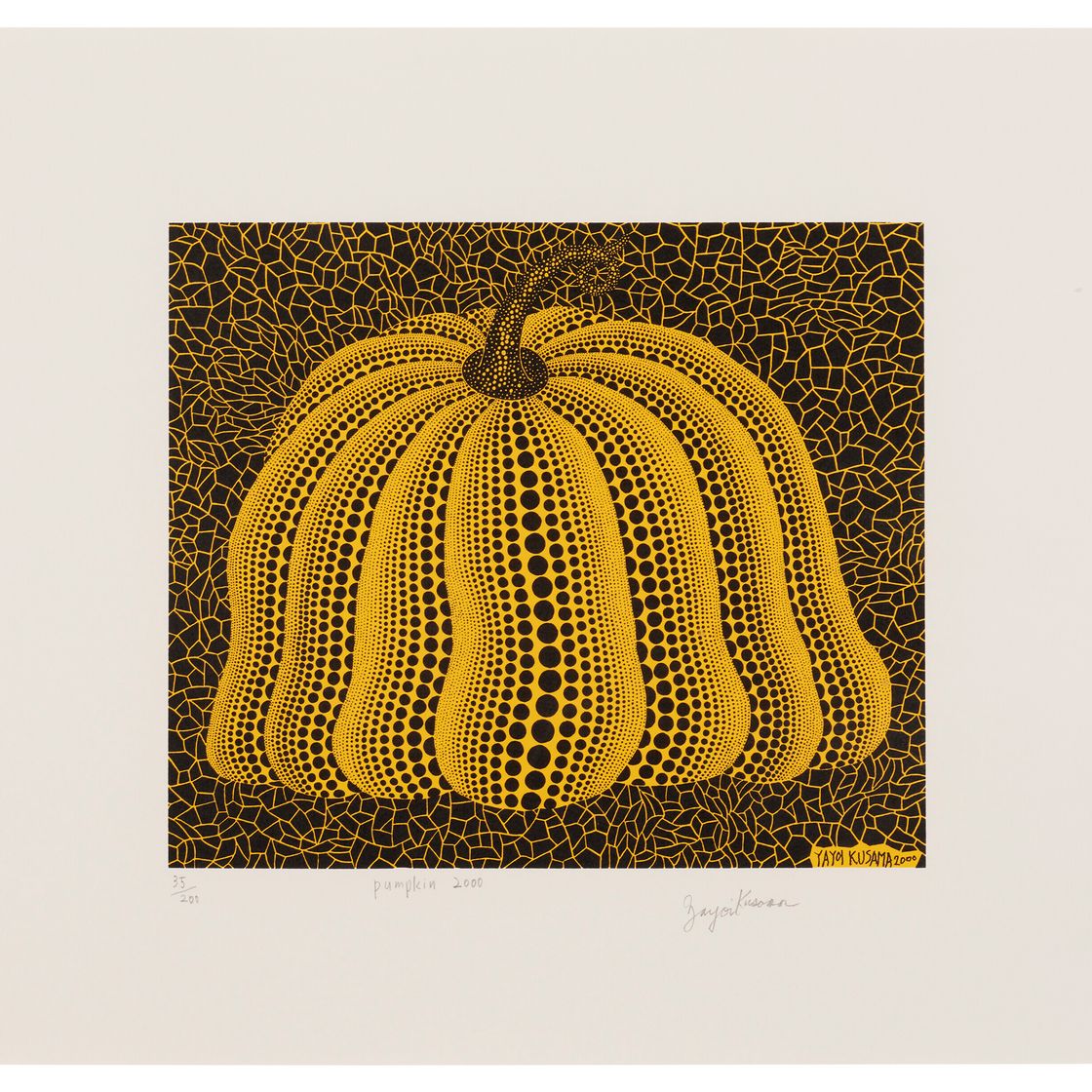 Yayoi Kusama — Тыква 2000 г. (желтая)