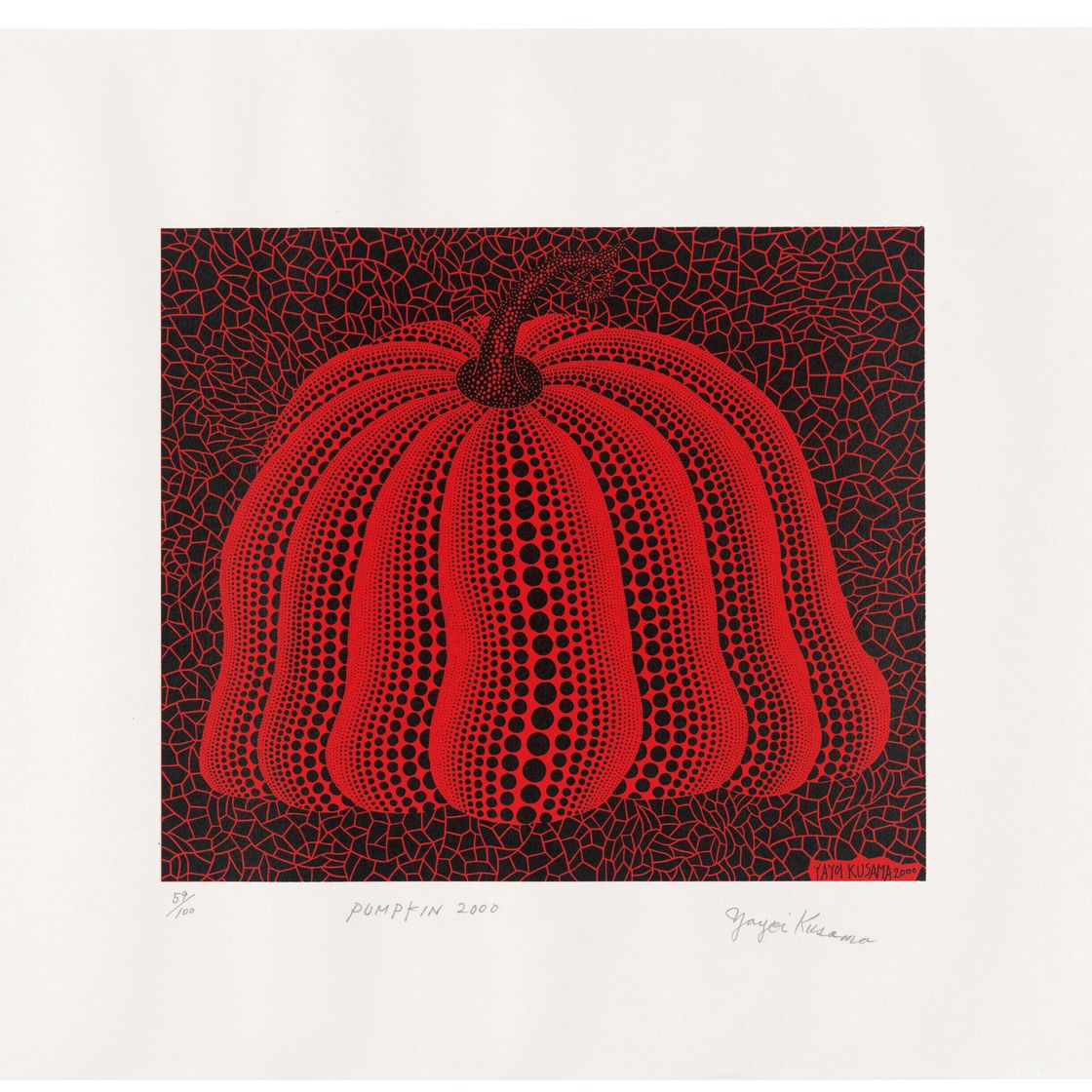 Yayoi Kusama — Тыква 2000 г. (красная)
