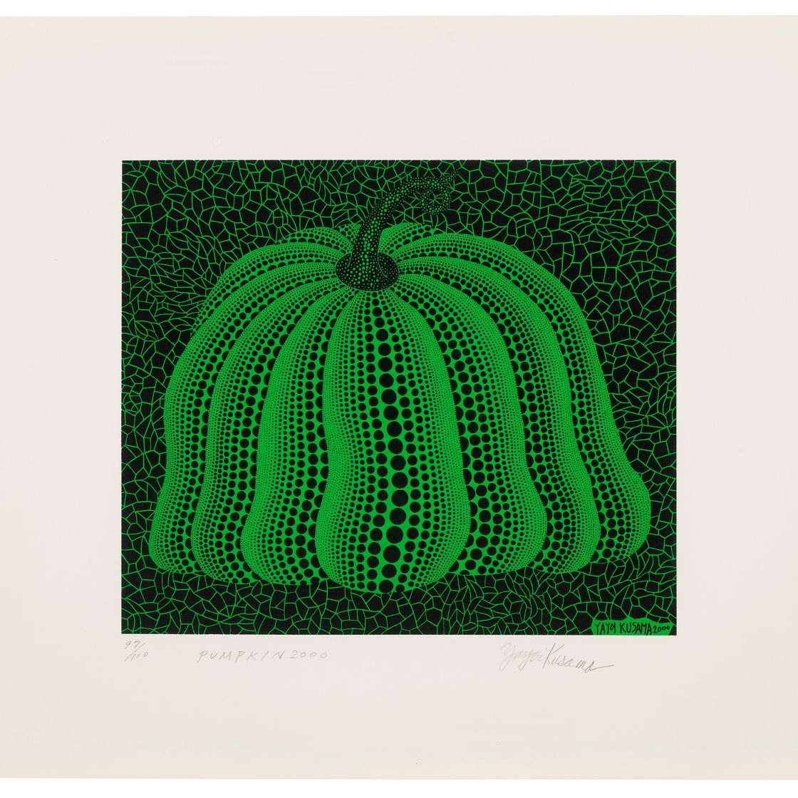 Yayoi Kusama — Тыква 2000 г. (зеленая)