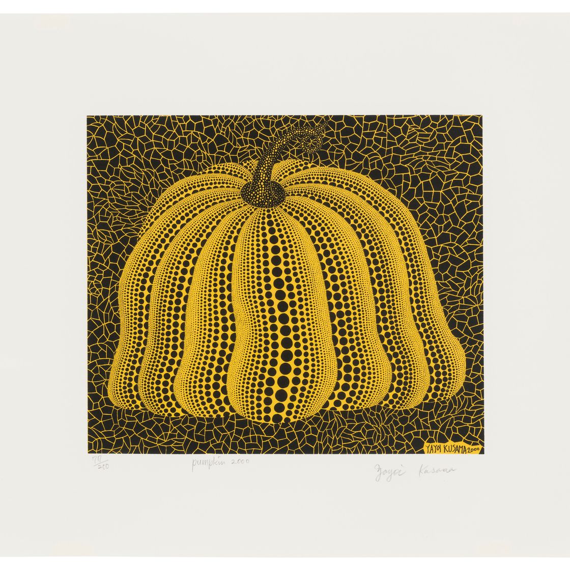Yayoi Kusama — Тыква 2000 г. (желтая)