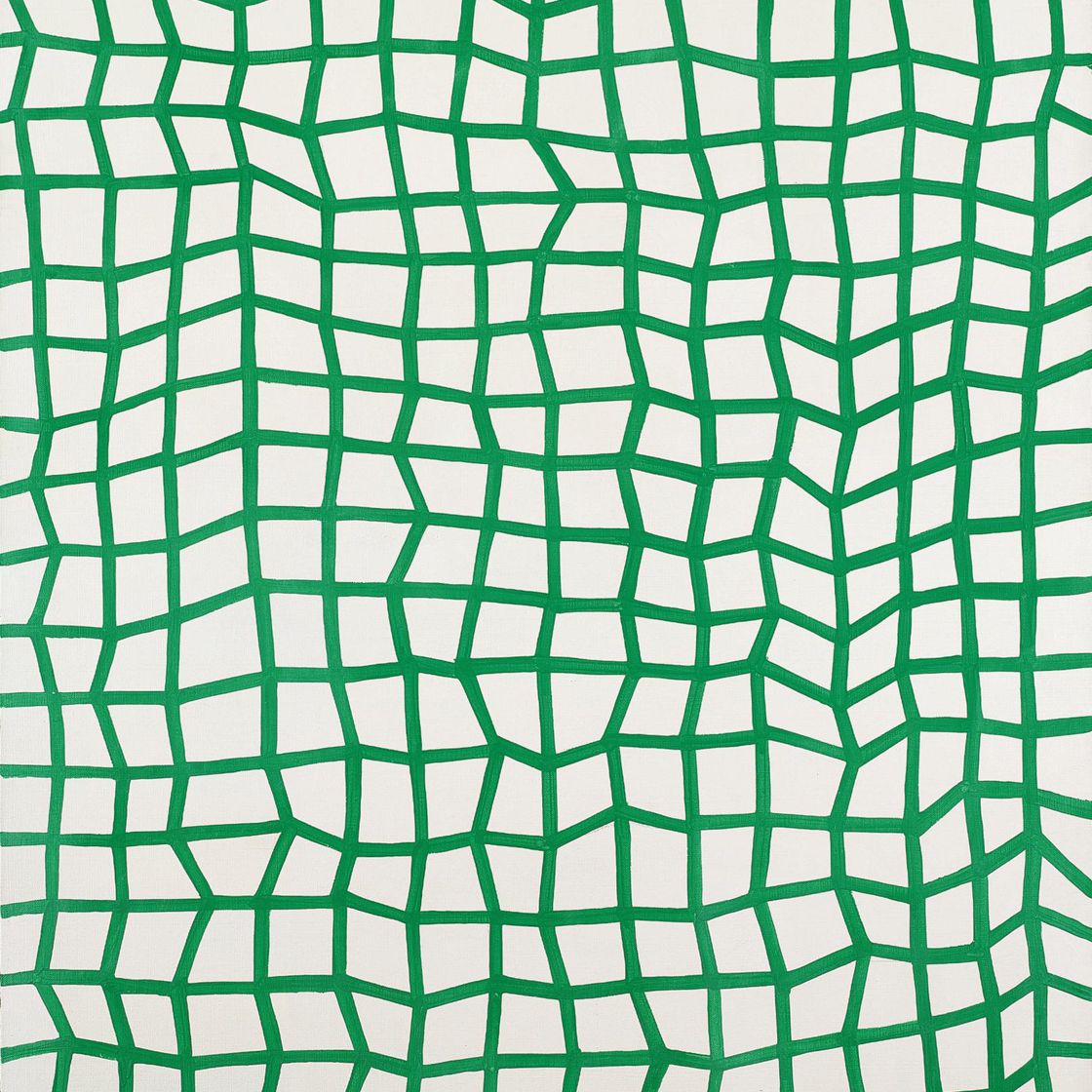 Yayoi Kusama — Бесконечные сети (зеленый № 53)