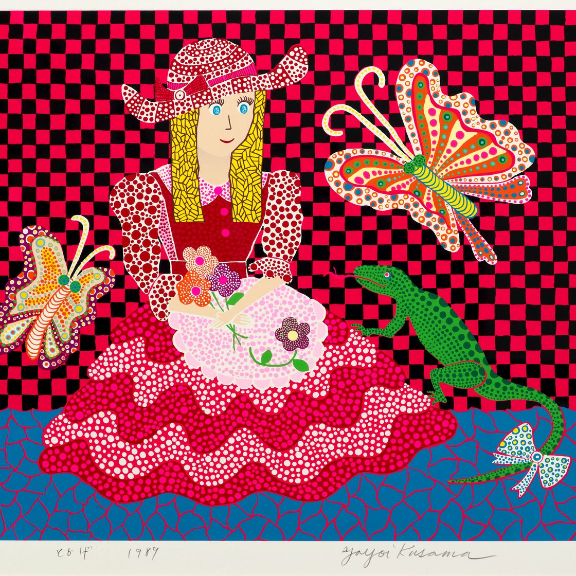 Yayoi Kusama — Ящерица