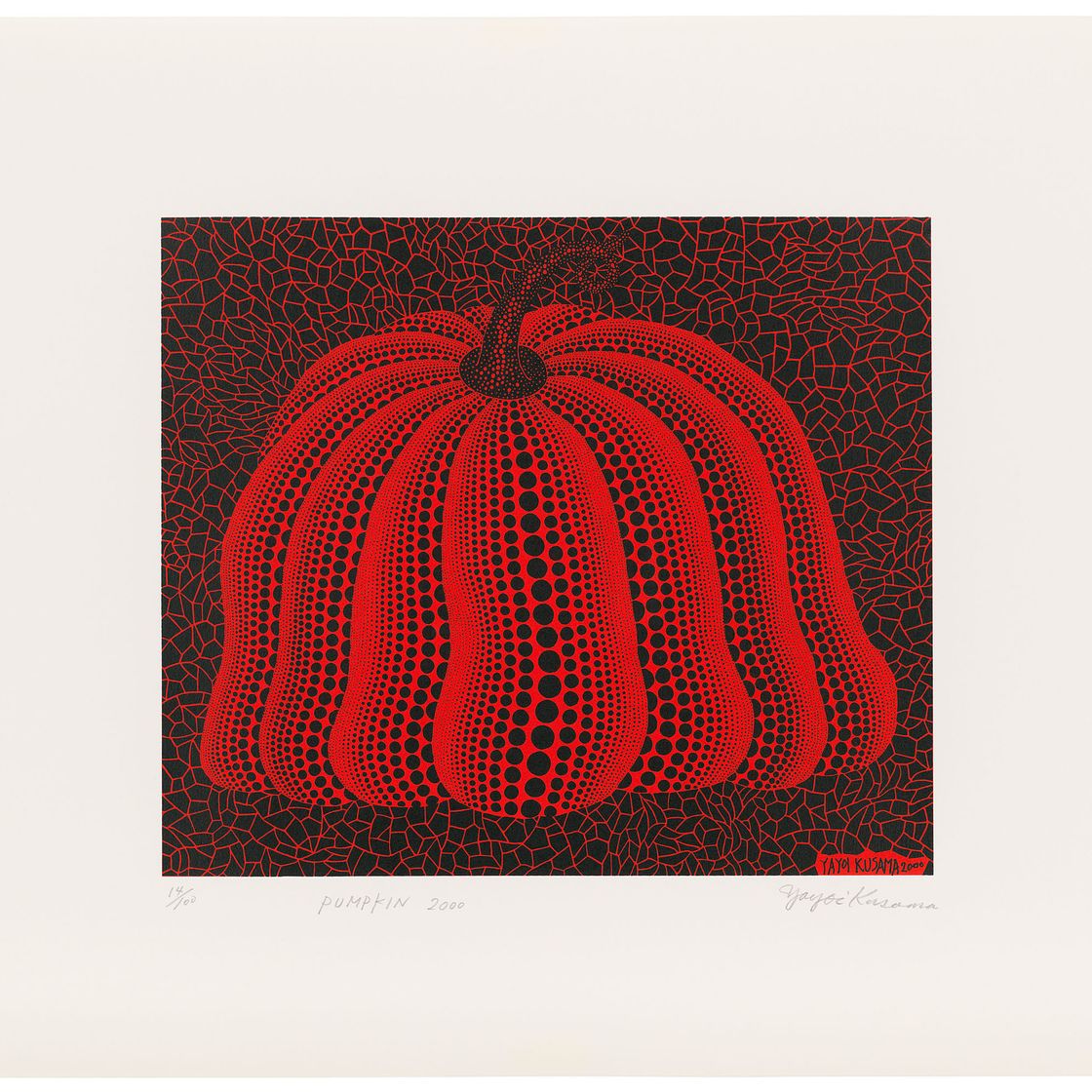 Yayoi Kusama — Тыква 2000 г. (красная)