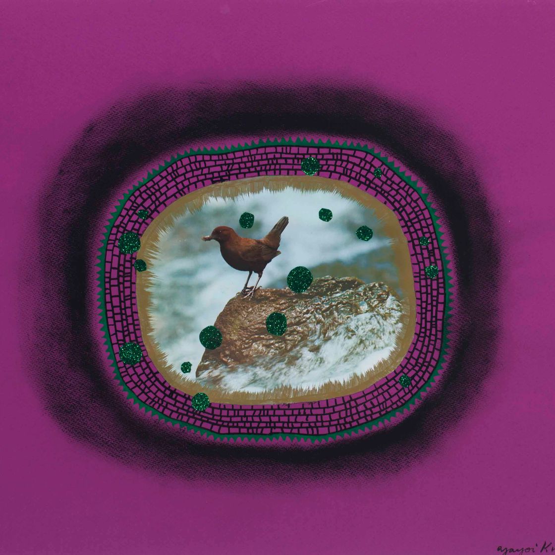 Yayoi Kusama — Птица (фиолетовая)