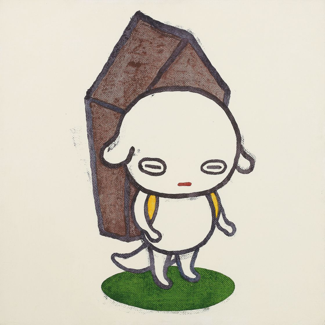Yoshitomo Nara — Собака с гробом