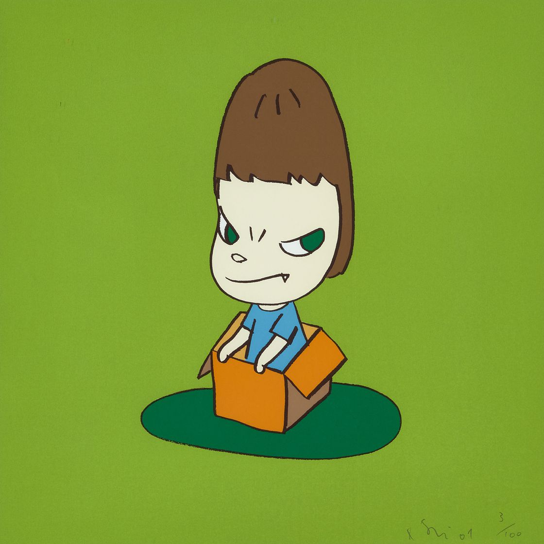 Yoshitomo Nara — Девушка в коробке