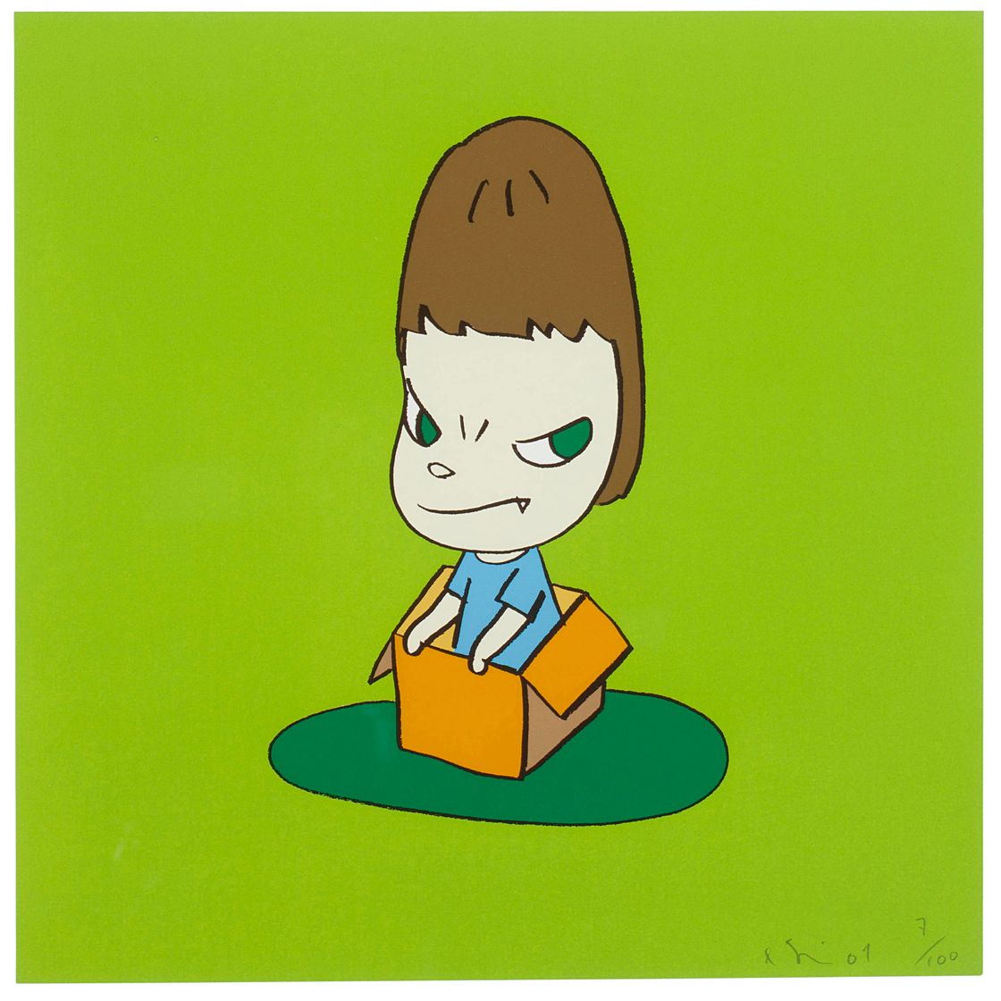 Yoshitomo Nara — Девушка в коробке