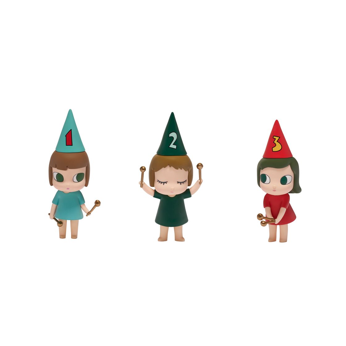 Yoshitomo Nara — 123 Девушки, играющие на барабанах, изображение 1