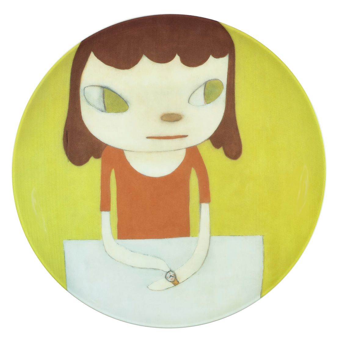 Yoshitomo Nara — Сейчас без пяти три (подробно), 2012, из проекта Artist Plate Project