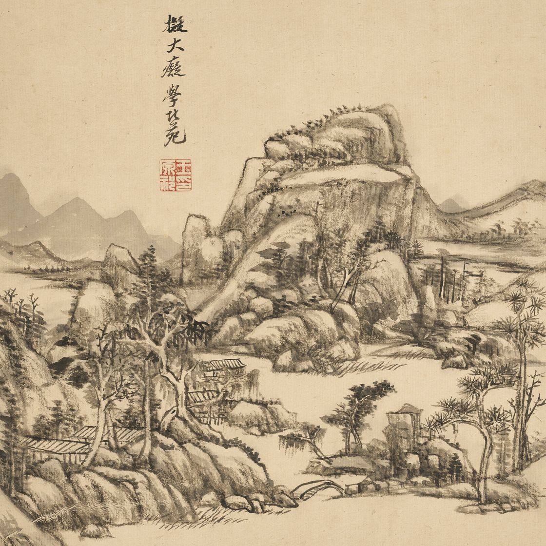 Yuan Yuan — Пейзаж в стиле мастеров Сун и Юань, изображение 7