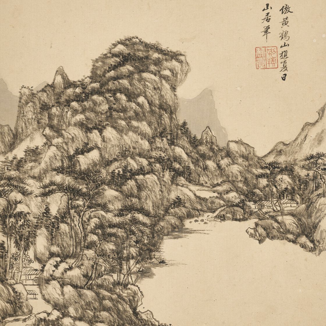 Yuan Yuan — Пейзаж в стиле мастеров Сун и Юань, изображение 8