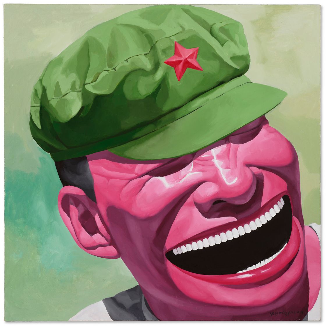 Yue Minjun — Серия шляп № 1, изображение 1