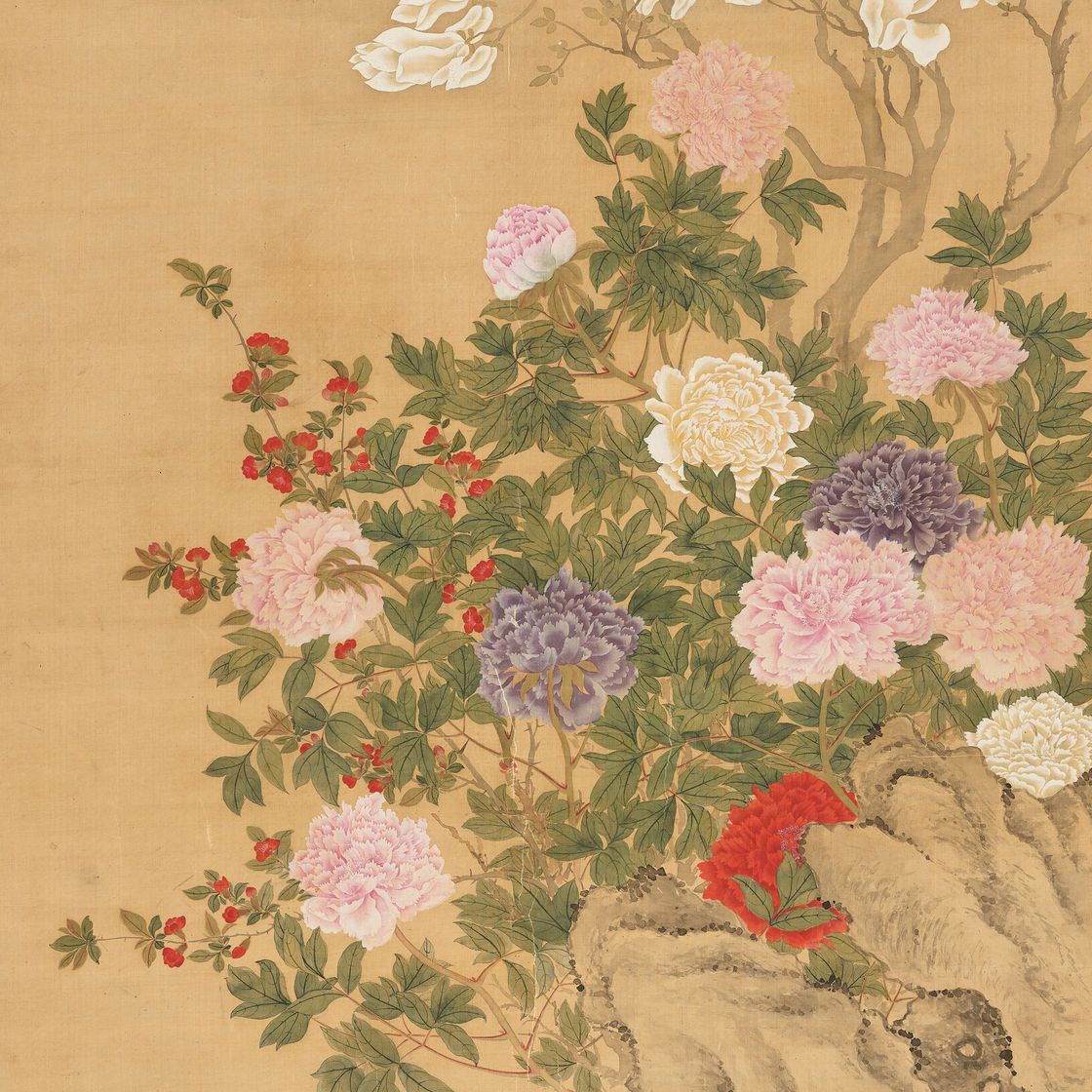 Yun Shouping — Пионы, изображение 1