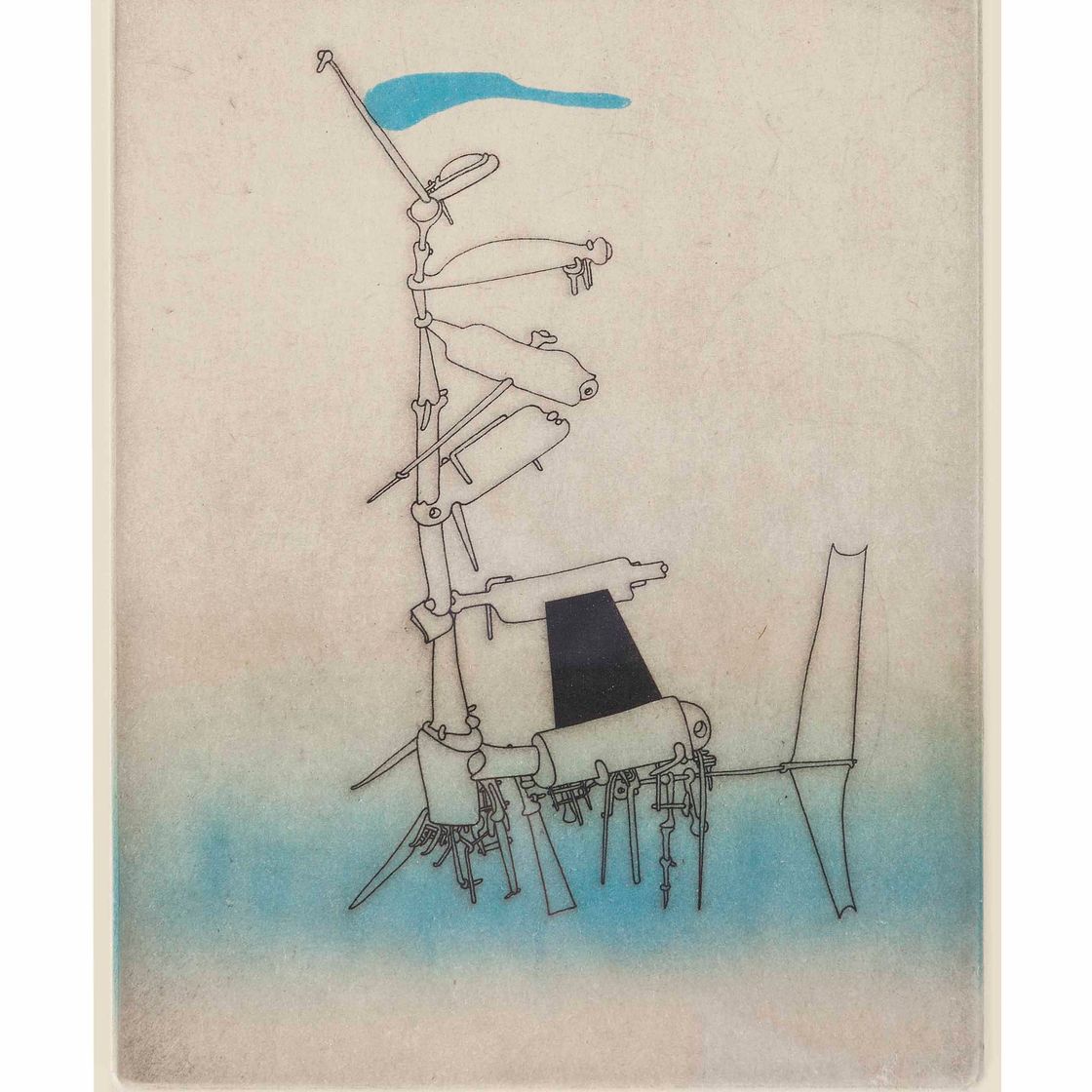 Yves Tanguy — Без названия, из "Великого отрывка" Жана Лауда